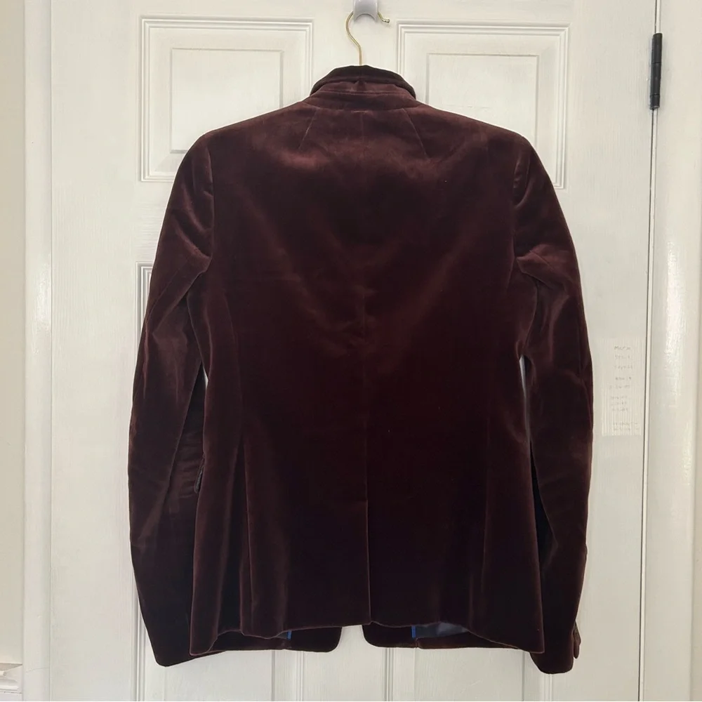 J Crew Regent Blazer Velvet Tall